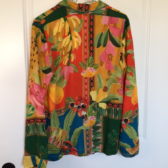 Anthropologie Farm Rio Hisbiscus Pajama Set - Picture 9 of 16